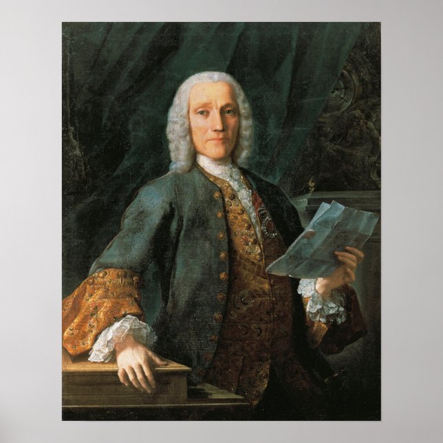 Poster Retrato de Domenico Scarlatti (Frente)