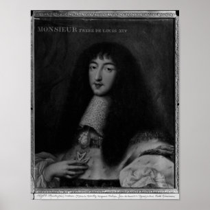 Póster Retrato de d'Orleans de Philippe Duc
