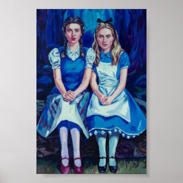 Poster Retrato de Dorothy e Alice-Dark Academia
