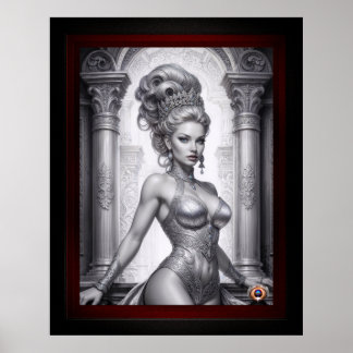 Poster Retrato de Drusella Arkaevis Arte AI por Xzendor7