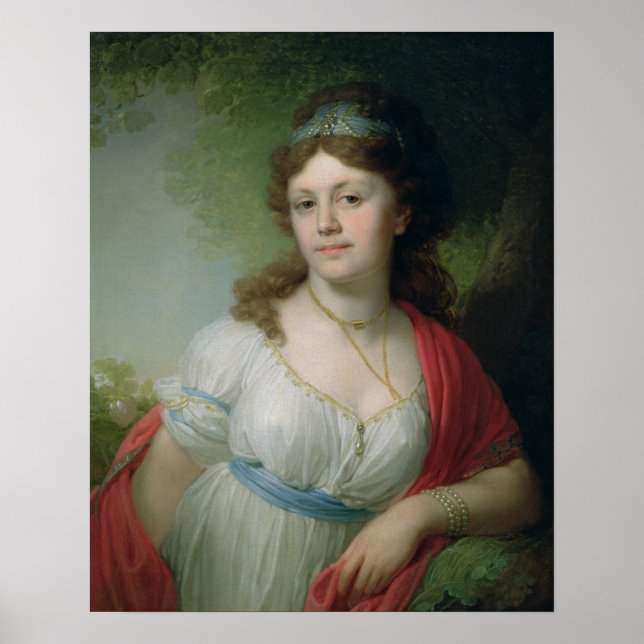 Poster Retrato de E. Temkina, 1798 (Frente)