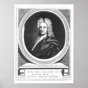 Poster Retrato de Edmond Halley