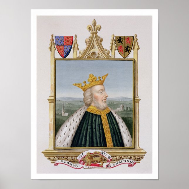 Póster Retrato de Edward III (1312-77) Rei de Inglaterra  (Frente)
