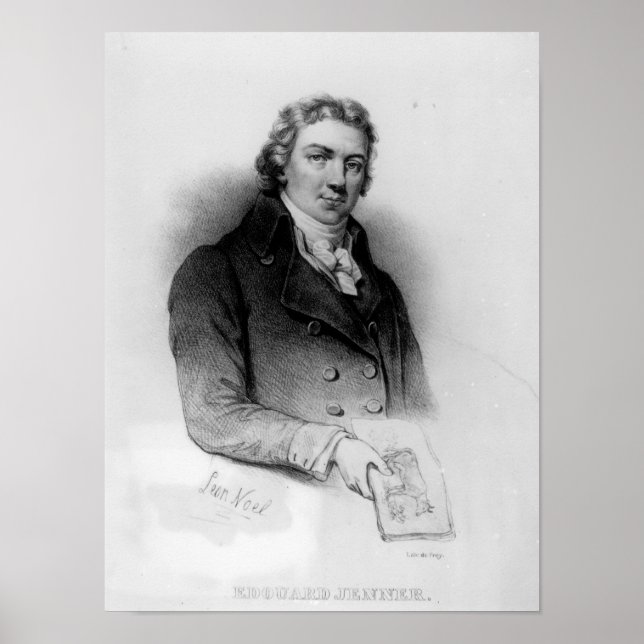 Póster Retrato de Edward Jenner (Frente)