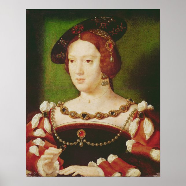 Póster Retrato de Eleanor de Hapsbourg (Frente)