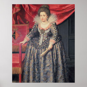 Póster Retrato de Elizabeth de 1602-44) filhas de France