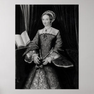 Poster Retrato de Elizabeth mim quando princesa c.1546