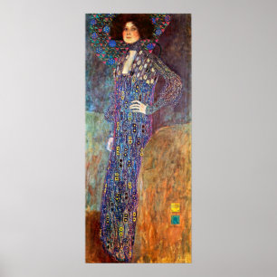 Poster Retrato de Emily Floge por Gustavo Klimt