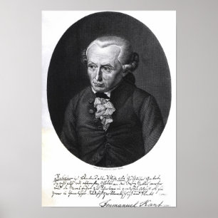 Póster Retrato de Emmanuel Kant