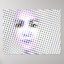 Póster Retrato de Estilo de Arte pop