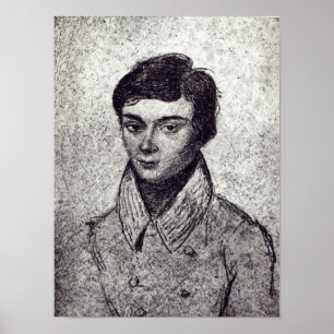 Poster Retrato de Evariste Galois