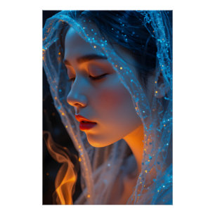 Póster Retrato de fantasia etéreo