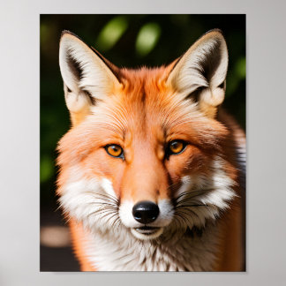 Poster Retrato de Fecho de uma Raposa