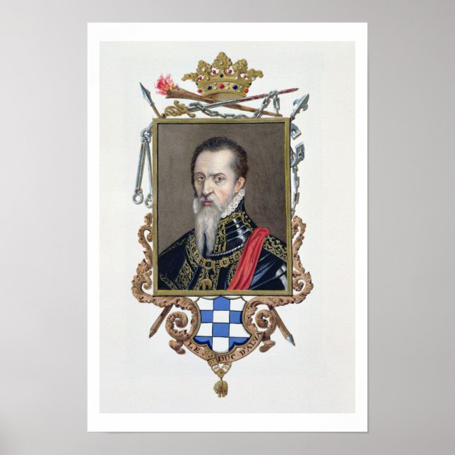 Póster Retrato de Ferdinand Alvarez de Toledo Duque de Al (Frente)