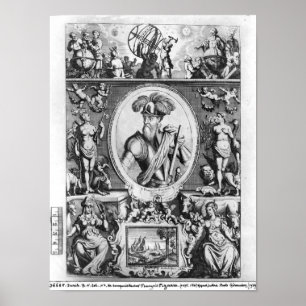 Poster Retrato de Francisco Pizarro com alegria