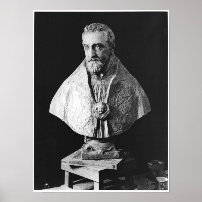 Póster Retrato de Francois d'Escoubleau (Frente)