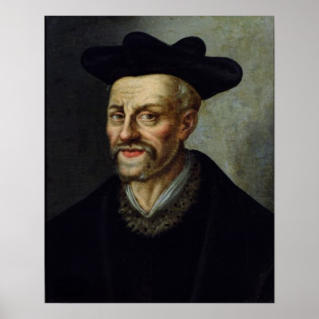 Póster Retrato de Francois Rabelais (Frente)