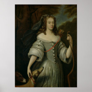 Poster Retrato de Francoise Louise de la Baume