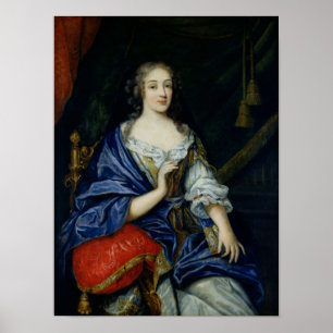 Póster Retrato de Francoise-Louise de la Baume le Blanc