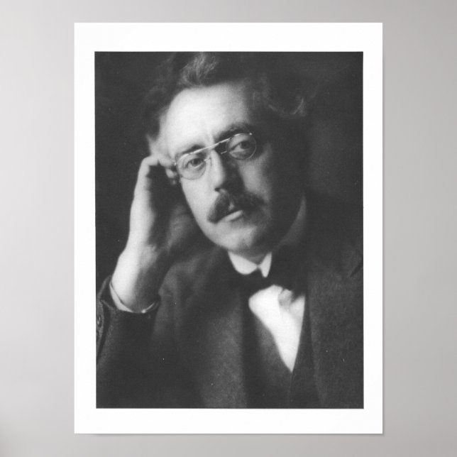 Póster Retrato de Frank Bridge (1879-1941) (foto b/w) (Frente)