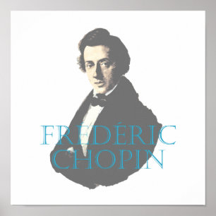 Póster Retrato de Frédéric Chopin