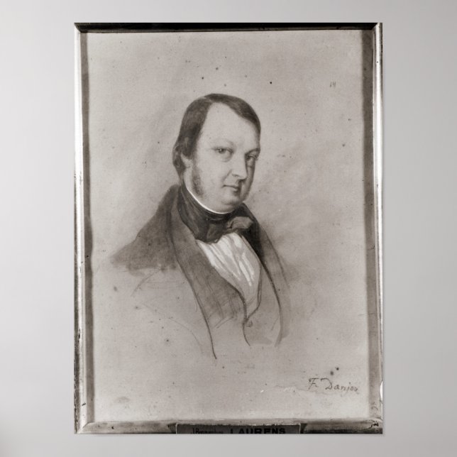 Póster Retrato de Frederic Chopin (Frente)