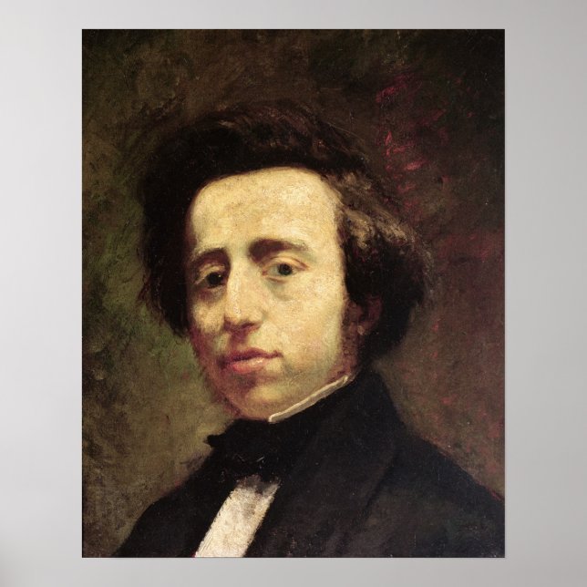 Póster Retrato de Frederic Chopin 2 (Frente)