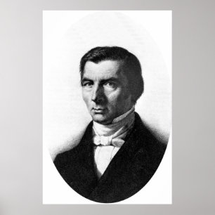 Póster Retrato de Frederic liberal clássico Bastiat