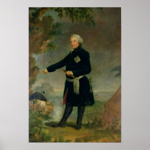 Póster Retrato de Frederick II o excelente, 1772