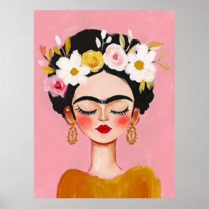 Poster retrato de Frida Kahlo