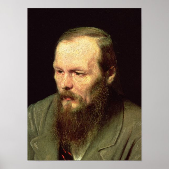 Póster Retrato de Fyodor Dostoyevsky 1872 (Frente)