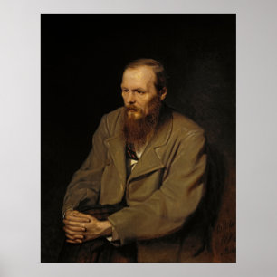 Poster Retrato de Fyodor Dostoyevsky por Vasily Perov