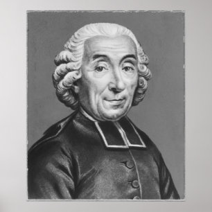 Póster Retrato de Gabriel Bonnot de Mably