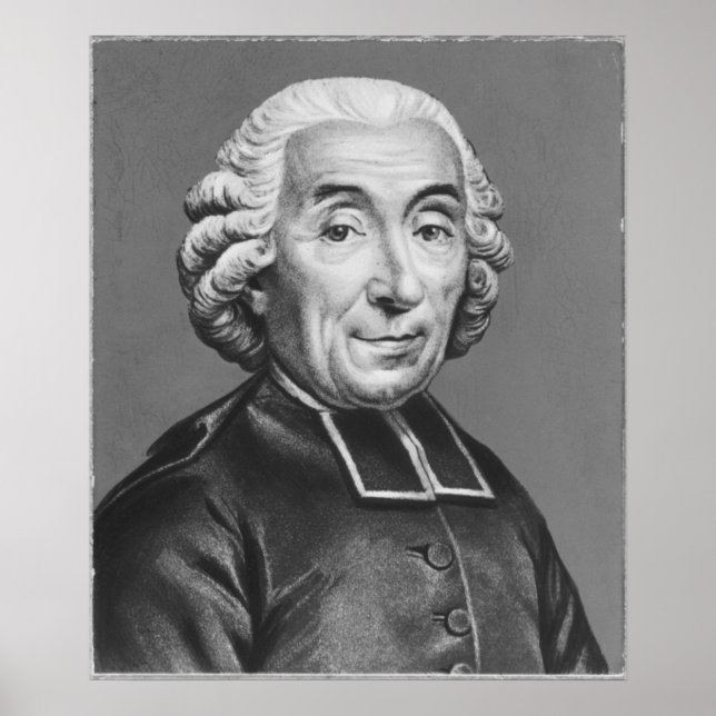 Póster Retrato de Gabriel Bonnot de Msible (Frente)