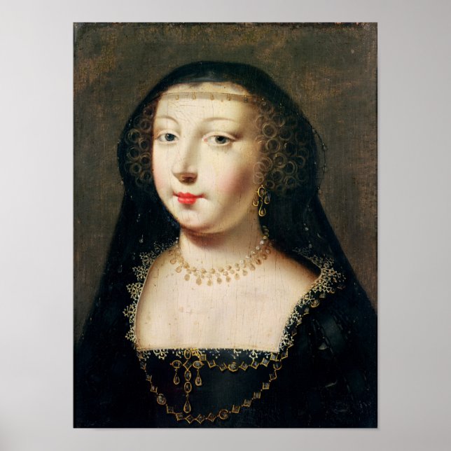 Póster Retrato de Gabrielle d'Estures (Frente)