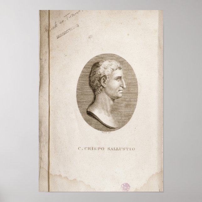Poster Retrato de Gaius Crispus Sallust (Frente)