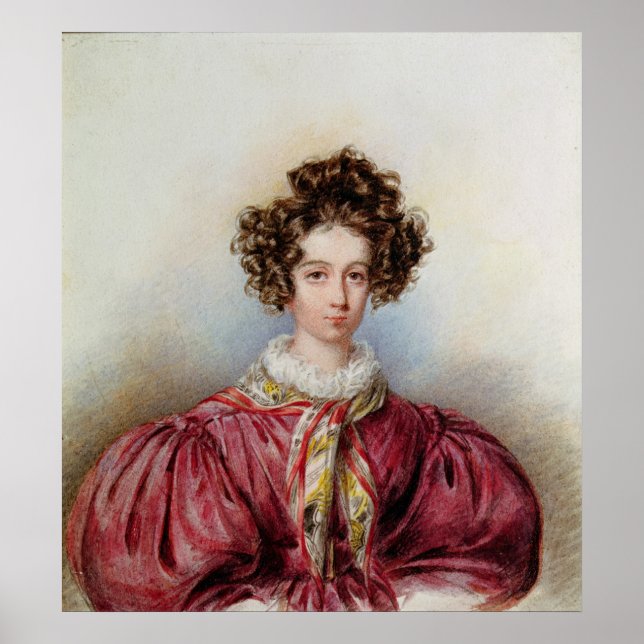 Póster Retrato de George Sand 1830 (Frente)