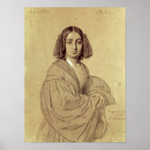 Póster Retrato de George Sand 1837