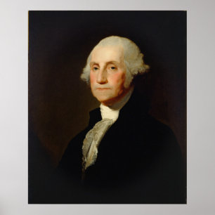 Póster Retrato de George Washington Gilbert Stuart