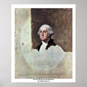 Póster Retrato de George Washington, por Gilbert Stuart