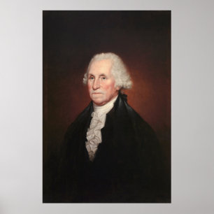 Póster Retrato de GEORGE WASHINGTON por Rembrandt Peale