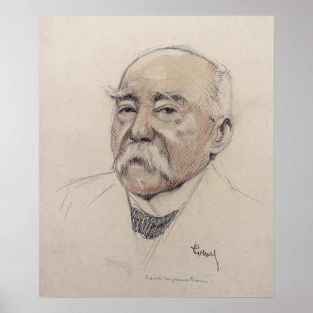 Póster Retrato de Georges Clemenceau (Frente)