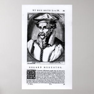 Póster Retrato de Gerard Mercator