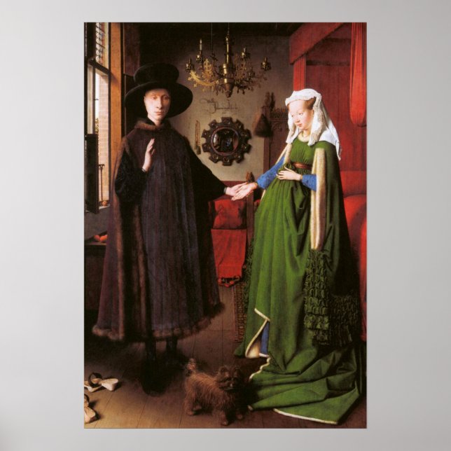 Póster Retrato de Giovanni Arnolfini e sua Esposa (Frente)