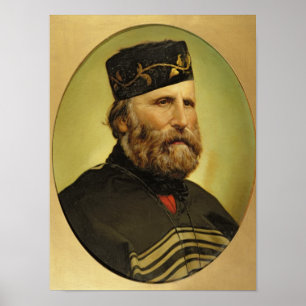 Póster Retrato de Giuseppe Garibaldi