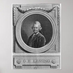 Póster Retrato de Gotthold Ephraim Lessing