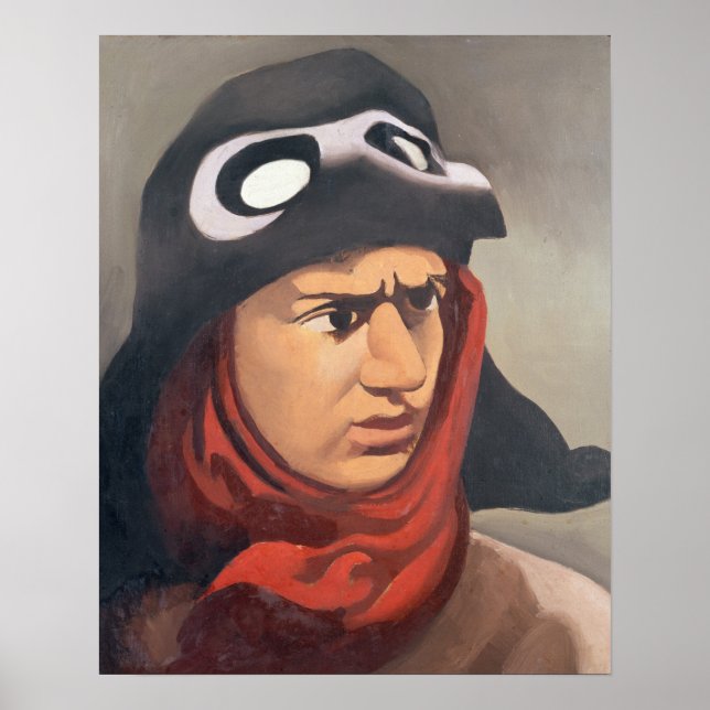 Poster Retrato de Guynemer, 1921-23 (Frente)