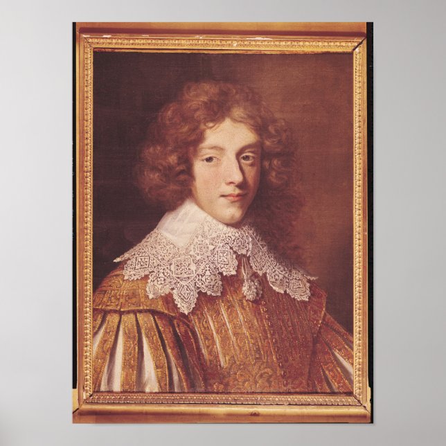 Poster Retrato de Henri Coeffier de Ruze d'Effiat (Frente)