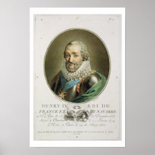 Póster Retrato de Henri IV, rei de France e de Navarra (