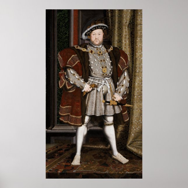 Poster Retrato de Henrique VIII (Frente)
